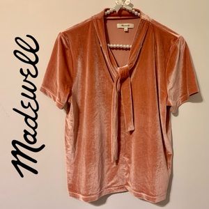 Madewell Velvet Top, Medium